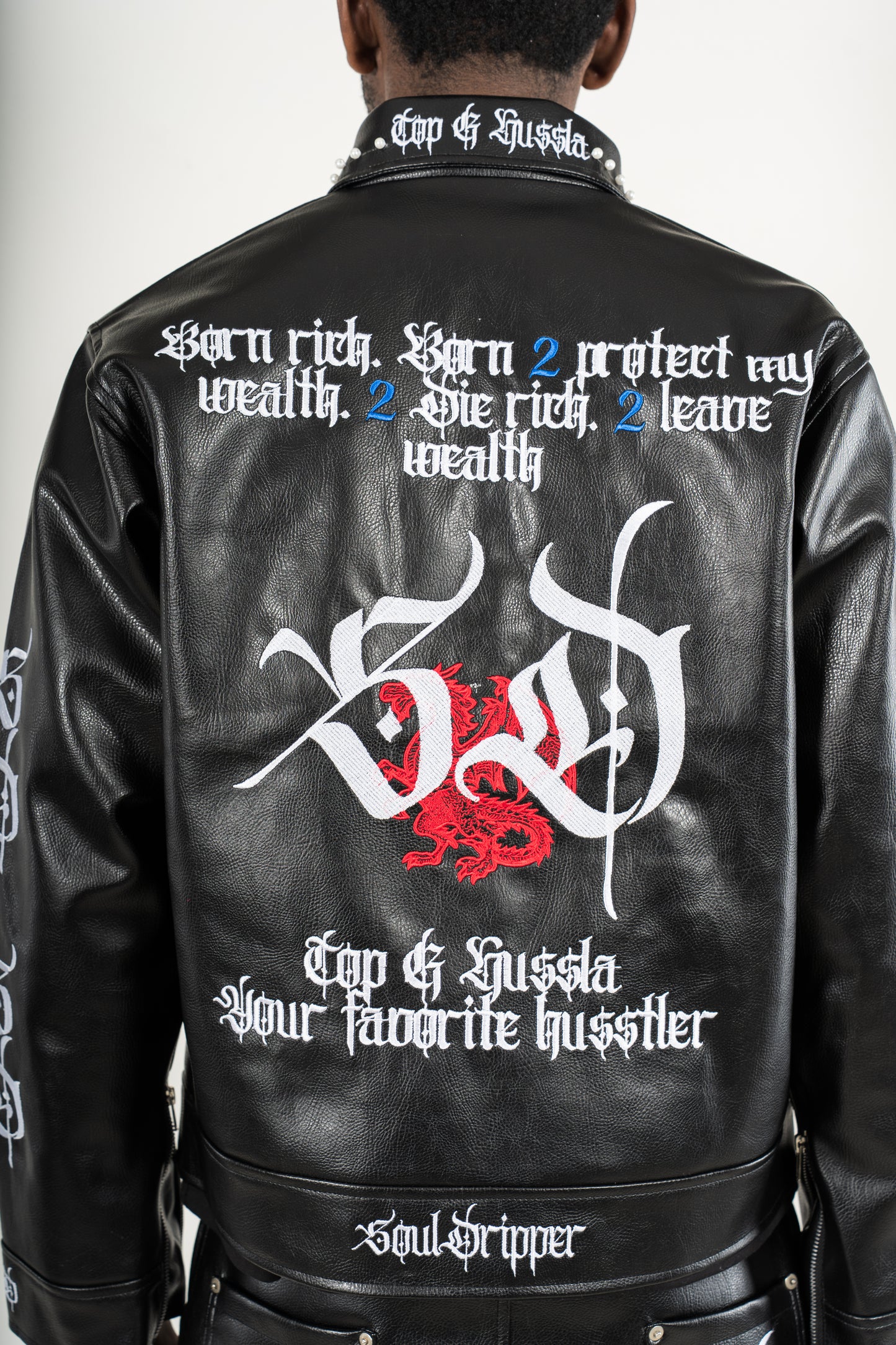 Black Pearl Leather Jacket